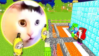 猫ミームーン vs まいぜん最強セキュリティハウス🏠😨【まいくら・マインクラフト】【マイクラ都市伝説・レッドサン・ルナムーン・猫ミームーン】