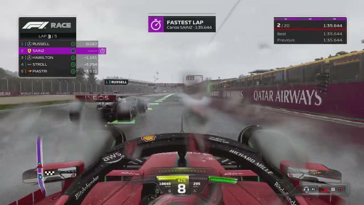 F1 23 - PS5 - CARLOS SAINZ - Gameplay - Ferrari - ITALY GRAND PRIX 2023 - Season Part 6 - FORMULA 1