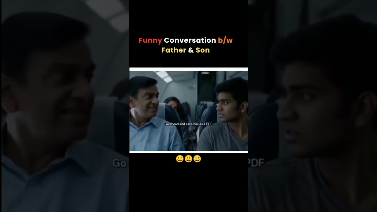 🤣 Father and Son Funny Plane Scene | Doctor vs Software Engineer | Must Watch Comedy