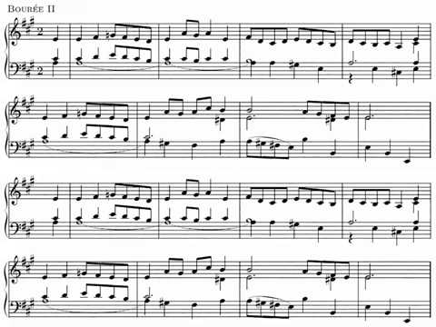 [Yulianna Avdeeva, 2x{SCORE+LIVE}] Bach: English Suite No.2 in a, Bourrée I-II for Piano auf YouTube ansehen
