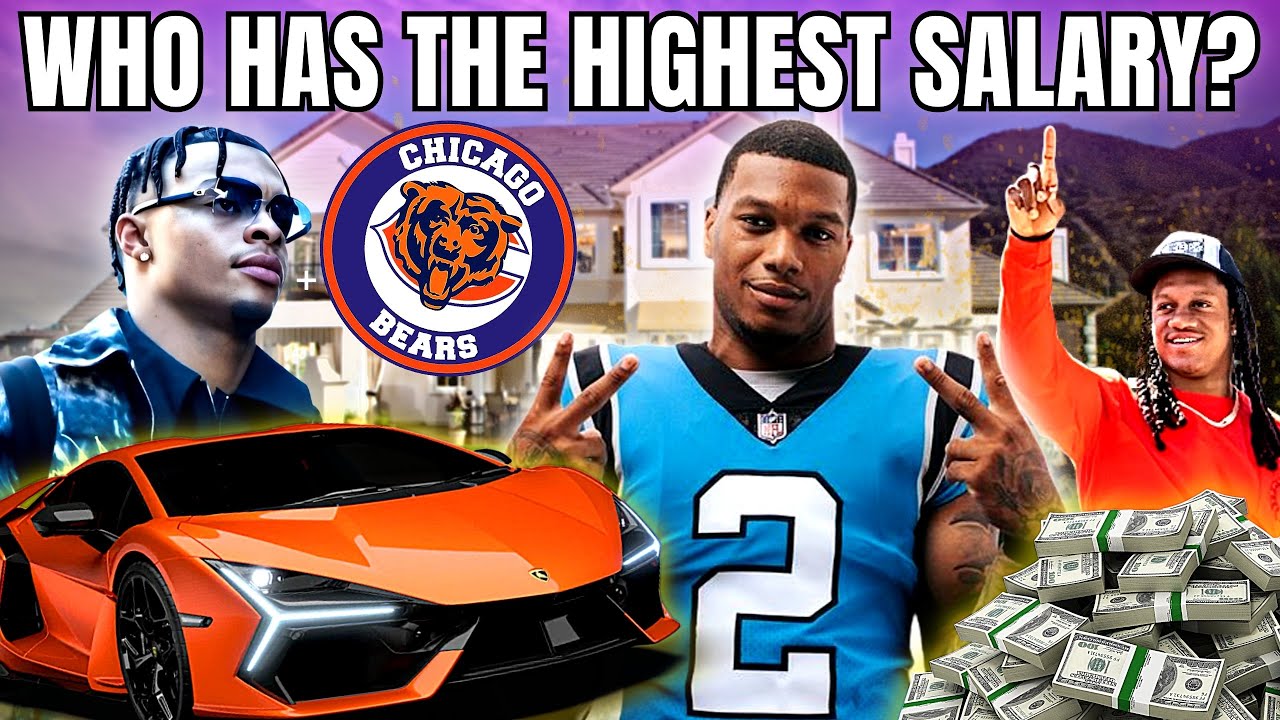 💰TOP 10 CHICAGO BEARS PLAYER SALARY! WHO IS MORE MILLIONAIRE?Salary Of