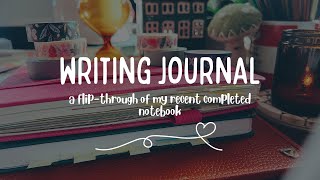 HOW I JOURNAL: Flip through of my writing journal | helps with ideas, joining thoughts and overwhelm
