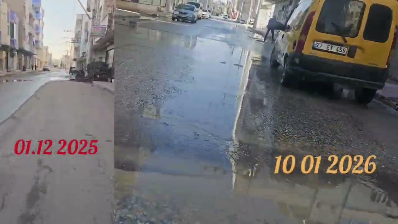 Nusaybin’de Su Sorunu Devam Ediyor: Umut Sokak’ta Cadde Boyu Sızıntı