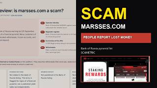 Information Marsses.com is a scam - People report losing money Update