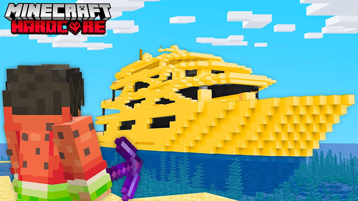 J'ai construit un YACHT de LUXE sur Minecraft Hardcore