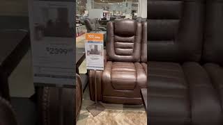 BROWN LEATHER RECLINER SOFA #shorts BROWN LEATHER RECLINER SOFA #shorts
