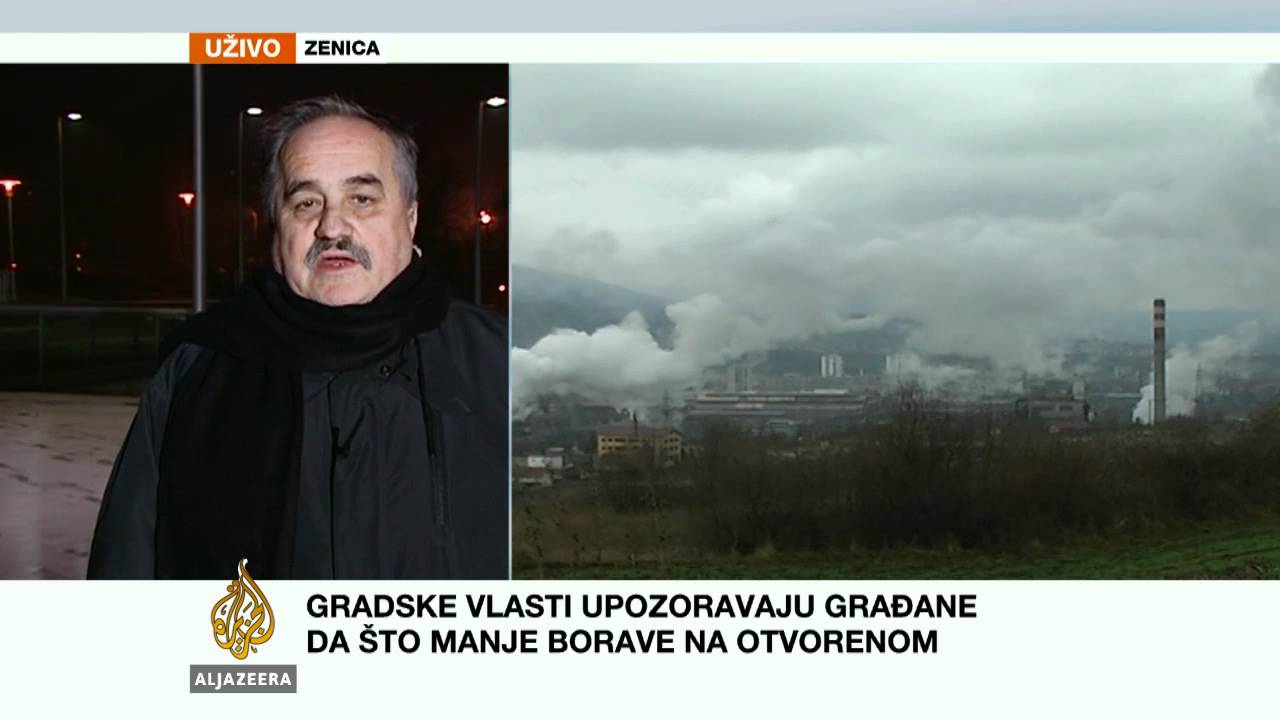 سكان زينيتسا يلتزمون منازلهم بسبب التلوث - قناة الجزيرة البلقان