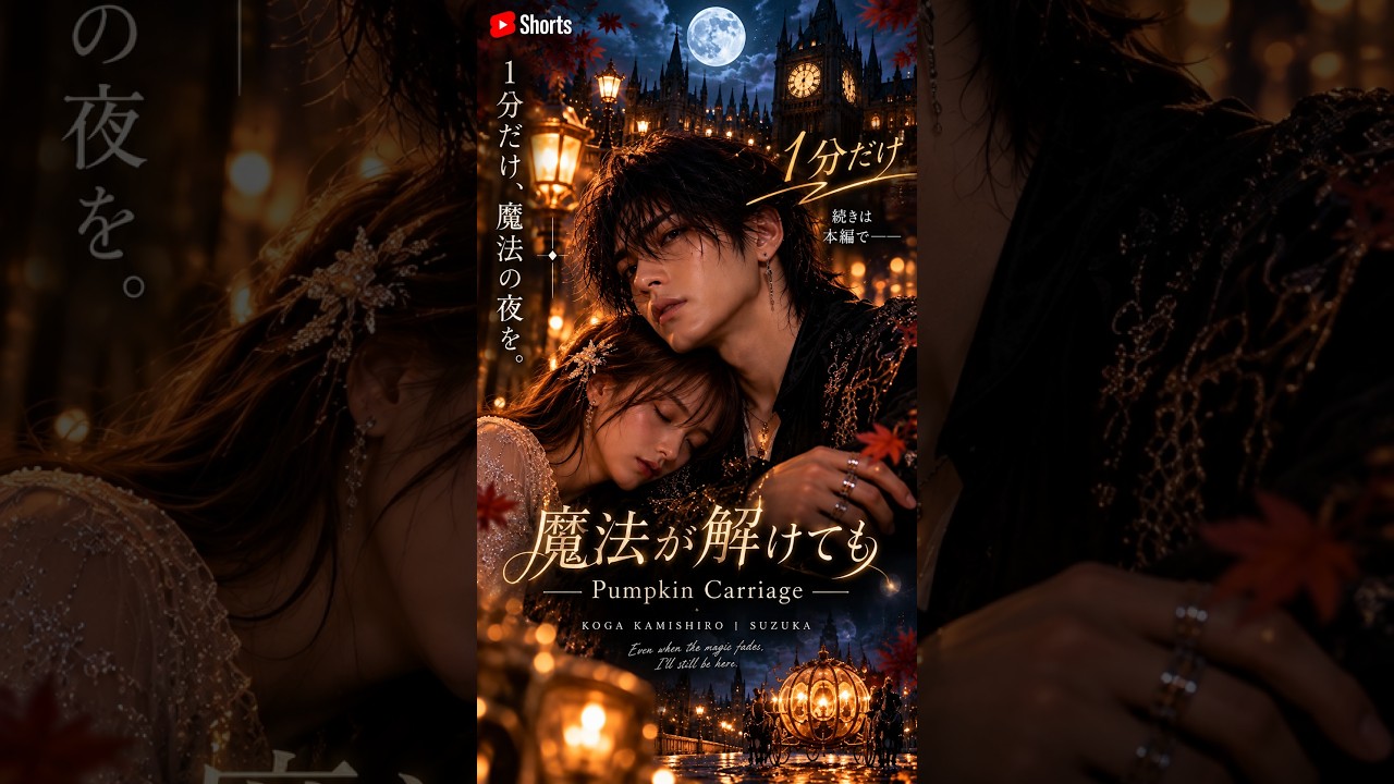 【MV先行公開】1分だけ、魔法の夜を。|神代煌牙「魔法が解けても ― Pumpkin Carriage ―」 公式Shortsサムネイル