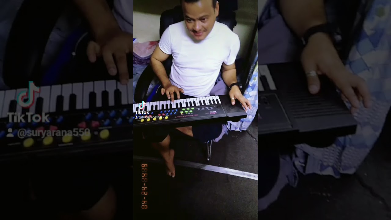 piano playing nepali song.