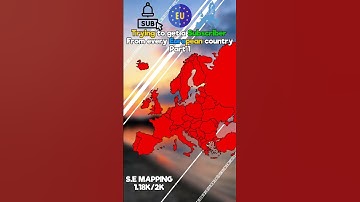 Trying To Get A Subscriber From Every European Country Part 1 #shorts #mapping #subscribe