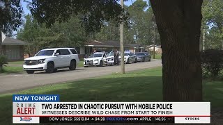 Two arrested in chaotic pursuit with Mobile Police