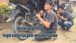 Proses bobok knalpot vega r new suara ahu gahar