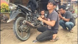 Proses bobok knalpot vega r new suara ahu gahar