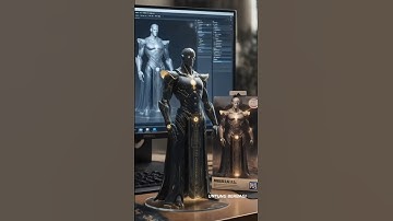 Golden AI Sentinel ✨ Futuristic Robot Guardian 2025