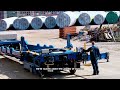 Hypnotic Precision: Loading Massive 100-Ton Train Flat Cars