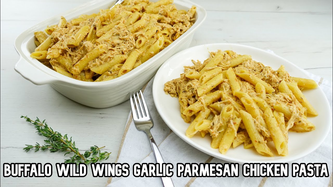 Easy Buffalo Wild Wings Garlic Parmesan Chicken Pasta in a Crockpot