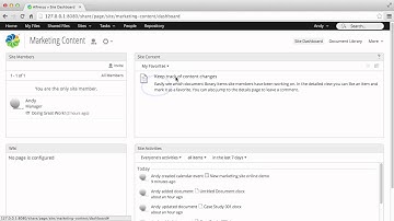 Alfresco One 4.2: Use social features