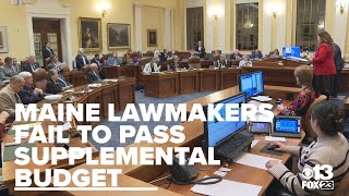 Maine lawmakers fail to pass supplemental budget to address MaineCare shortfall