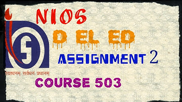How to write deled assignment 2 course503|| Nios d