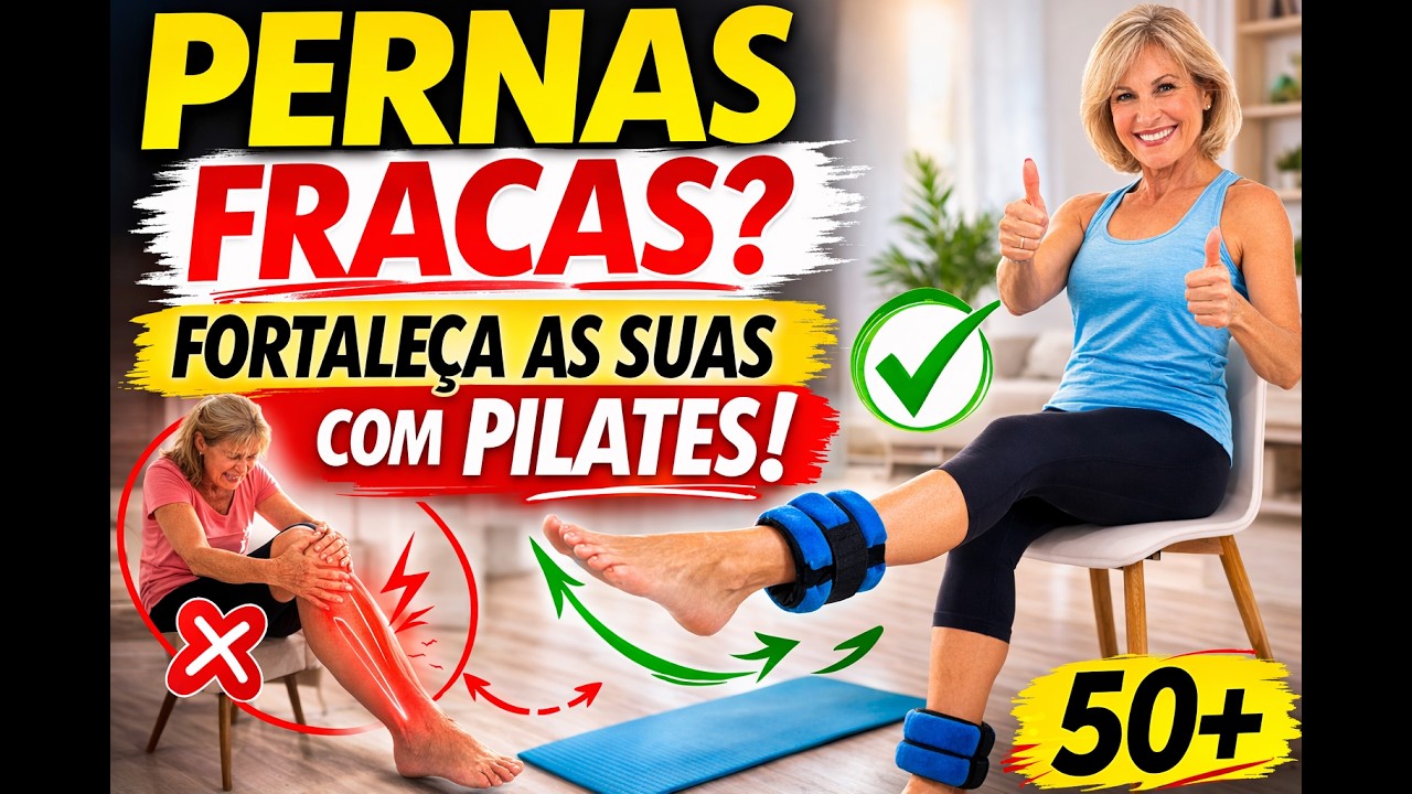 PILATES para Fortalecer PERNAS em Casa (Especial 50+) – Funciona de Verdade I ROSI BOGORNI