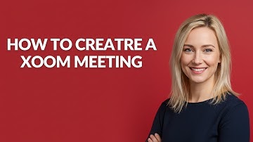 How to Creatre a Xoom Meeting - Julia