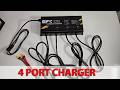 SFK-4P5A-PS 4 Port Supplemental charger for 48v Polaris Ranger, Hisun E1, golf carts, and UTVs