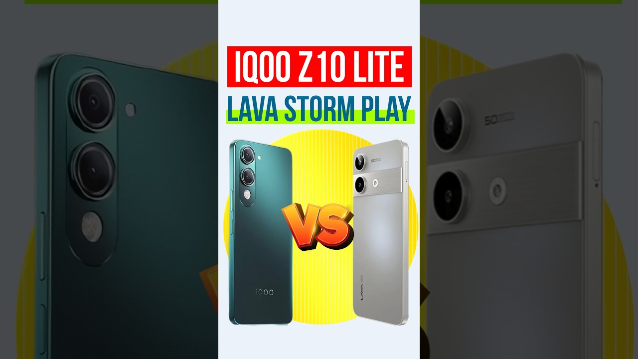 iQoo Z10 Lite vs Lava Storm Play 🤯