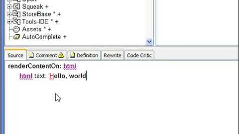 HelloWorld at Seaside