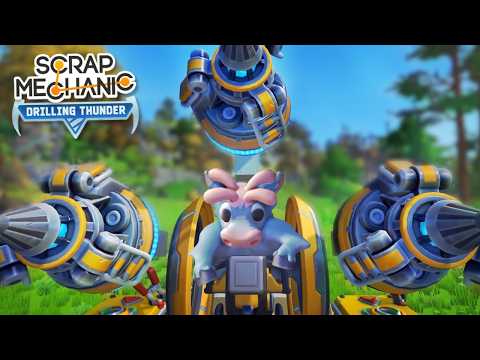 I Brought a New Friend to a DANGEROUS Place! (Scrap Mechanic Drilling Thunder #29)