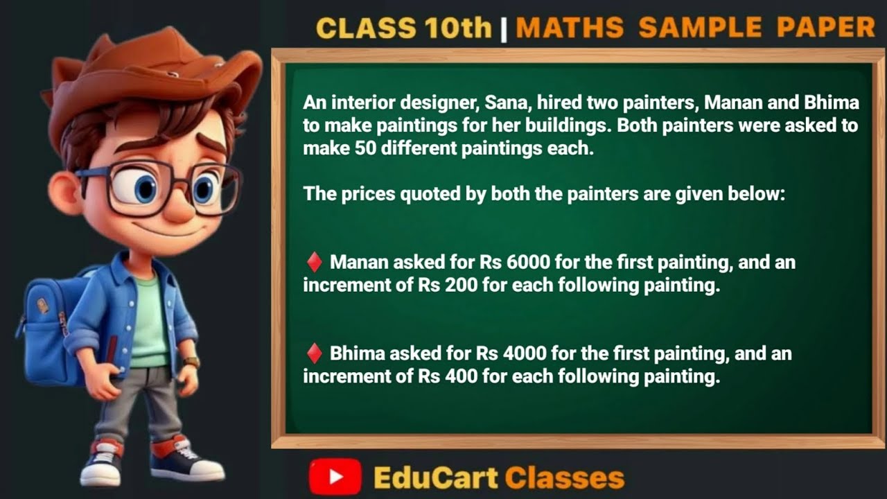 An interior designer, Sana, hired two painters, Manan and Bhima ...