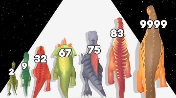 Dino Run - Dinosaur Games Level Up Dinosaur Max Level Gameplay Dino Evolution New Update