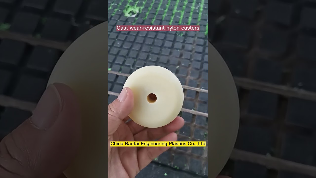 Cast wear-resistant nylon casters