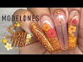 Trying Out MODELONES PolyGel Sexy Mix Kit | Fall Autumn Nail Design