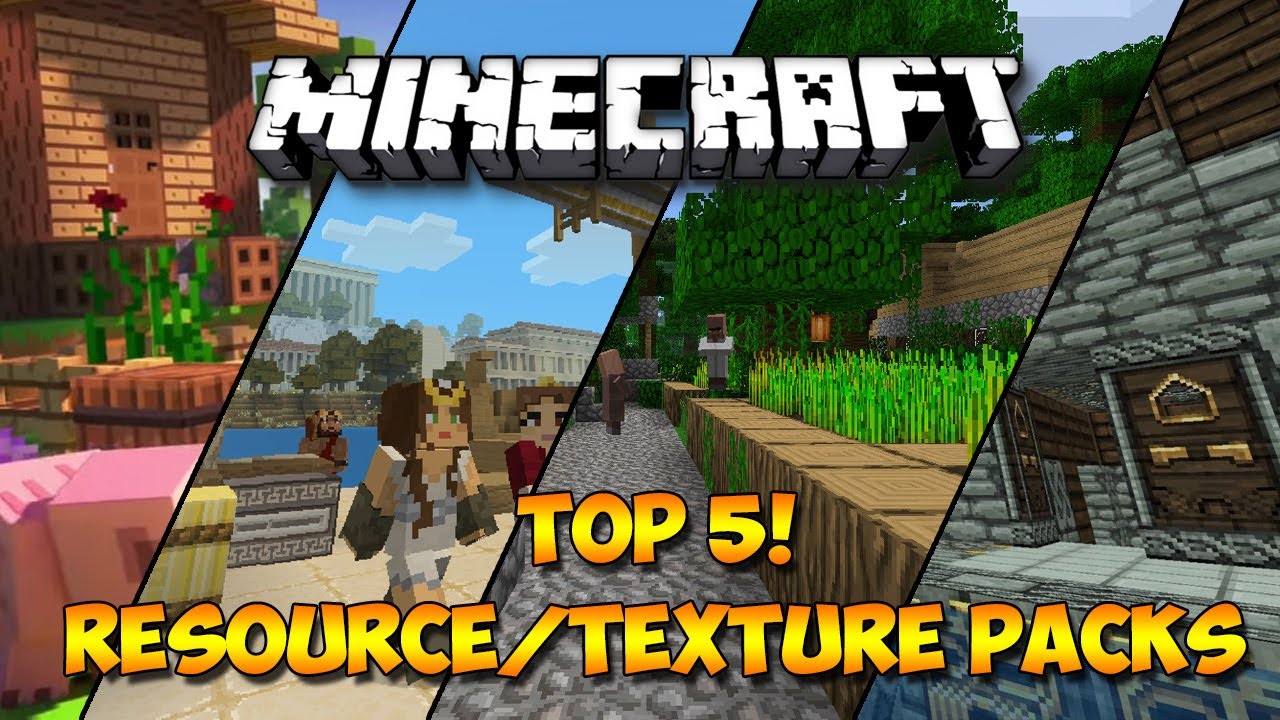 Top 5 Minecraft Bedrock Texture / Resource Packs (2021) - YouTube