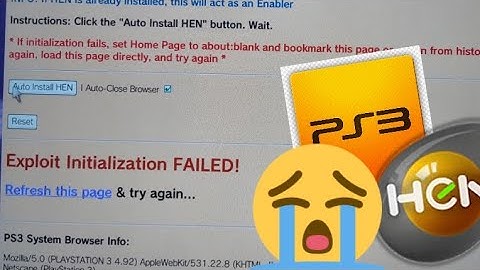 Exploit Initialization FAILED ***PS3*** (((SOLUCIÓN)))
