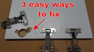 How to fix door hinges  cupboard cabinet repair