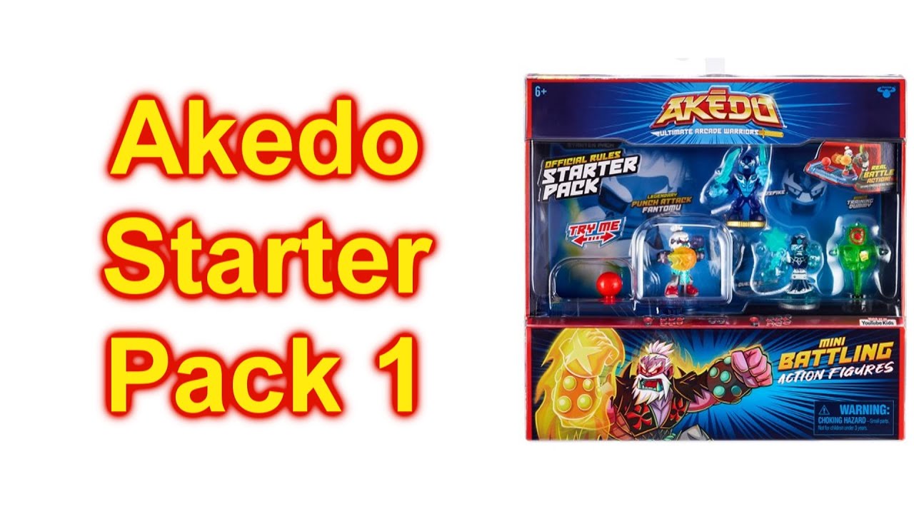 Akedo - Ultimate Arcade Warriors Starter Pack 1 Mini Battling Action Figures