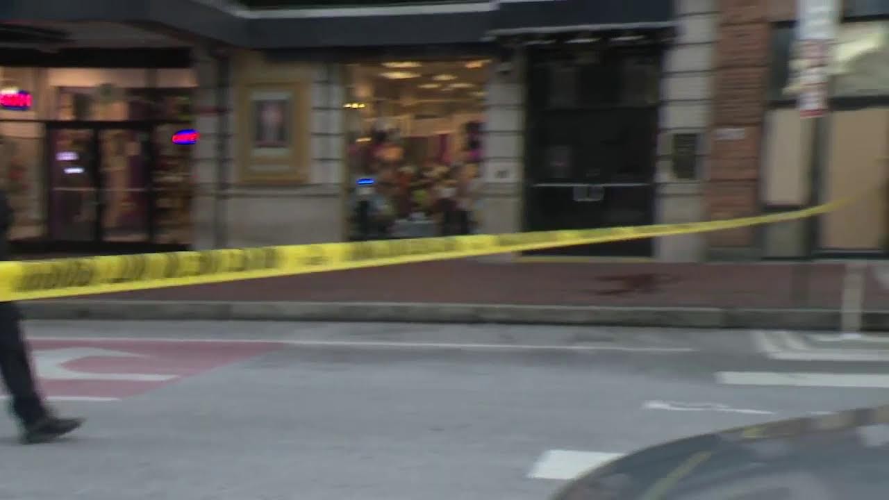Baltimore Police block off intersection of Baltimore St. and Gay St. after reports of gunfire