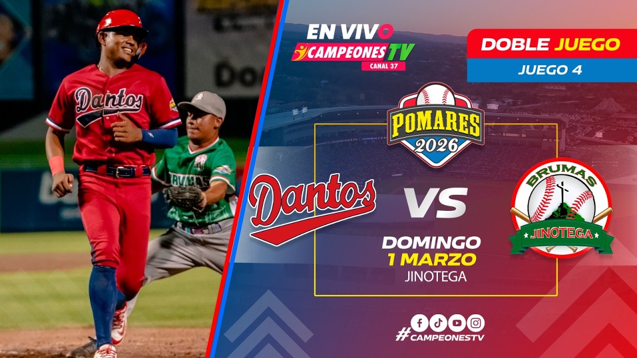 🔴 EN VIVO |  Los Dantos Vs Brumas de Jinotega | Juego 4  | 01/03/2026 ⚾🔥