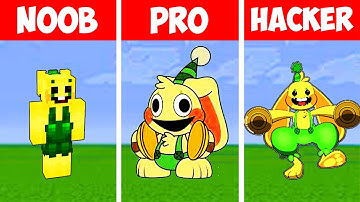 NOOB vs PRO vs HACKER Bunzo Bunny in Minecraft