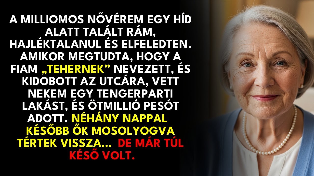 Milliomos nővérem hajléktalanként talált rám egy híd alatt… 5 milliót adott. Aztán visszatértek.