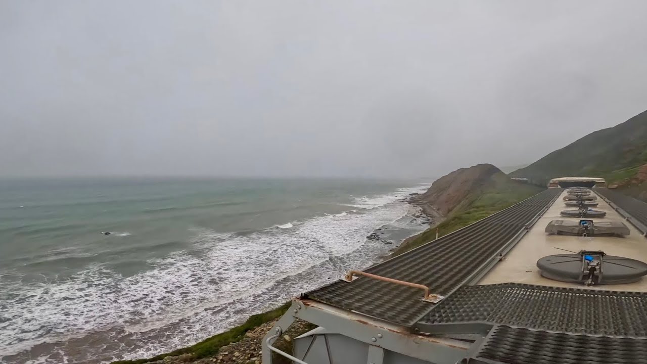 train hopping on the ocean