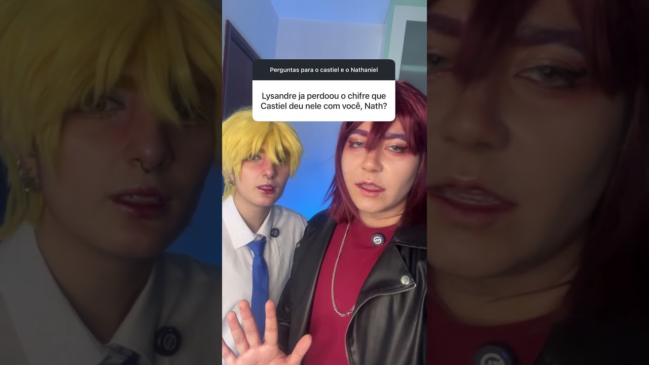 CASTIEL E NATHANIEL RESPONDEM!! ​⁠#cosplay #amordoce@Nandalorenzine