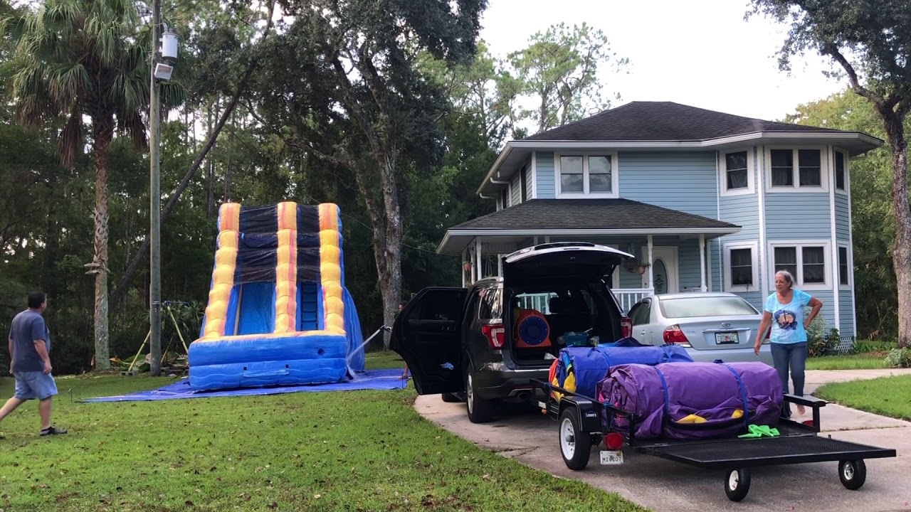 Bounce house business combo delivery YouTube