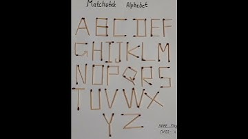 Matchstick alphabet