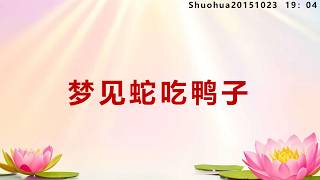 梦见蛇吃鸭子_Shuohua20151023 19:04