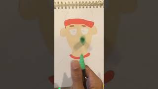 Drawing of a cartoon character for Christmas | satisfying Posca video #posca #art #drawing Drawing of a cartoon character for Christmas | satisfying Posca video #posca #art #drawing