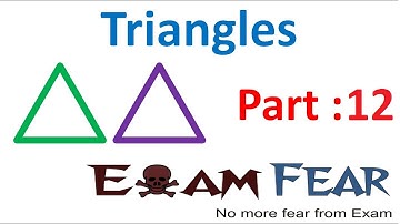 Maths Triangles part 12 (SSS, RHS congruency : Numerical) CBSE class 9 Mathematics IX