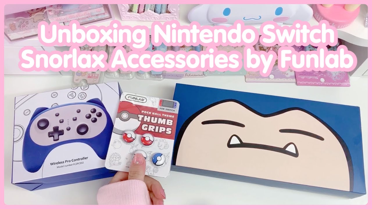 Unboxing Nintendo Switch Snorlax Accessories by Fublab