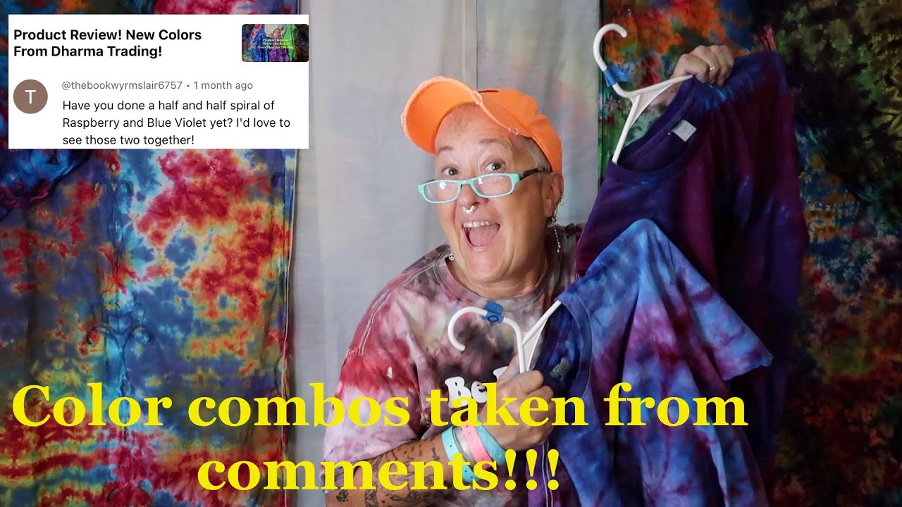 Tie Dying with Color Combos from Comments!!